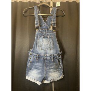 Blue Spice Women’s Denim Overall Shorts (Size 7)